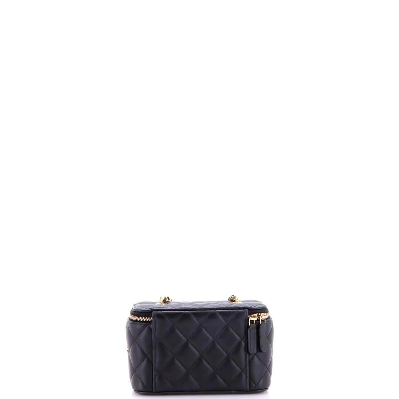 Chanel Coco Casino Vanity Case with Chain Quilted Lambskin Small - 3
