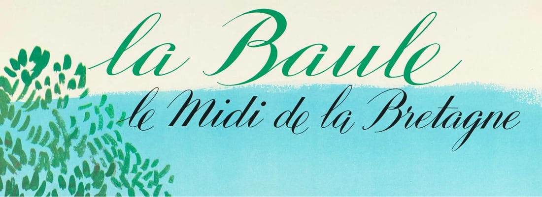 Original Vintage Poster - Malcles - La Baule - Golf - Tennis - Beach - 1959 - 3