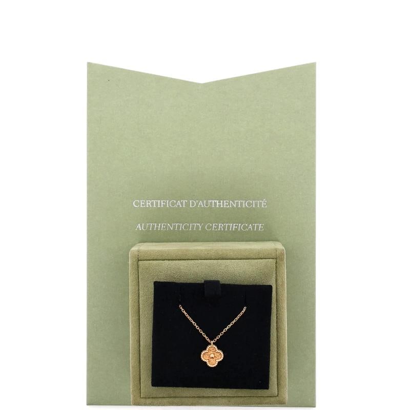 Van Cleef & Arpels Sweet Alhambra Pendant Necklace 18K Rose Gold - 2