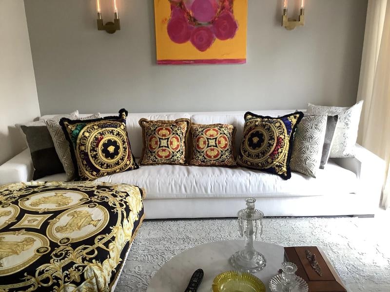 Set Of 4 Lion And Urn Versace Custom Made Pillows Sz18Ã¢â‚¬Â18& - 13
