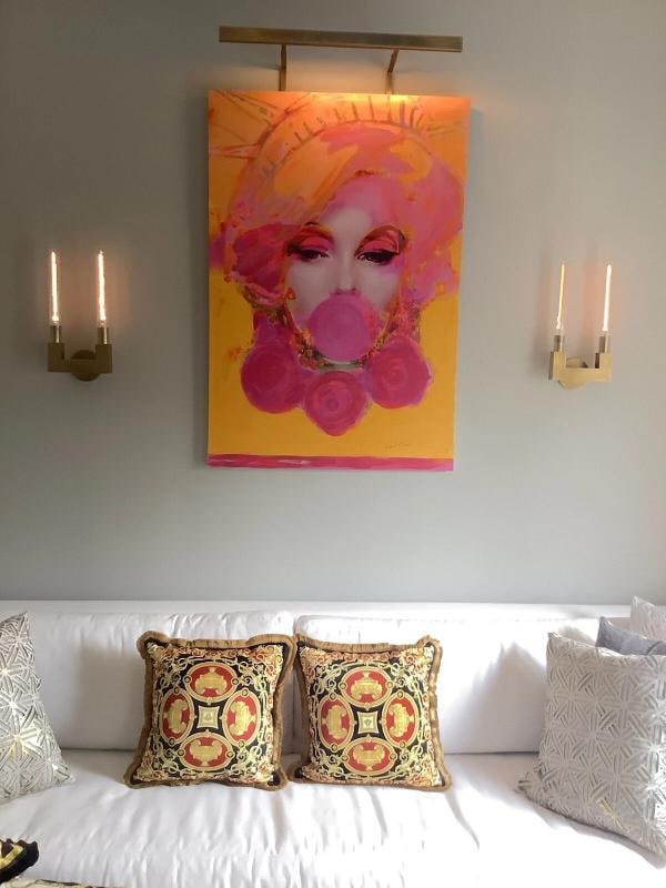 Set Of 4 Lion And Urn Versace Custom Made Pillows Sz18Ã¢â‚¬Â18& - 15