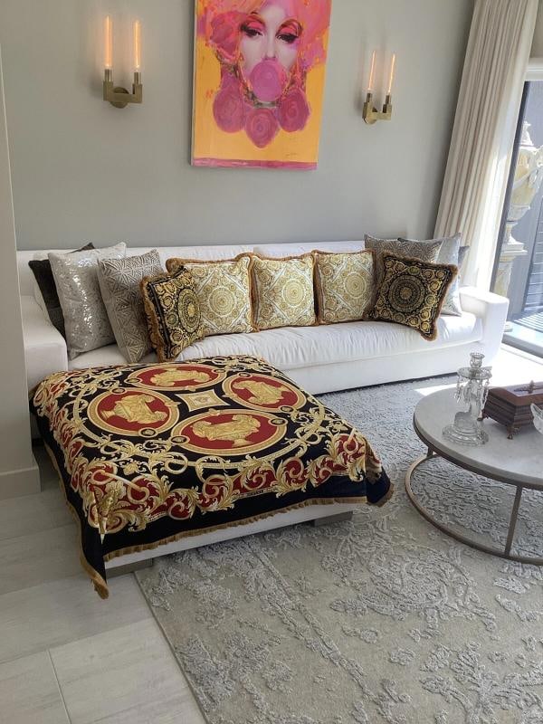 Set Of 4 Lion And Urn Versace Custom Made Pillows Sz18Ã¢â‚¬Â18& - 2