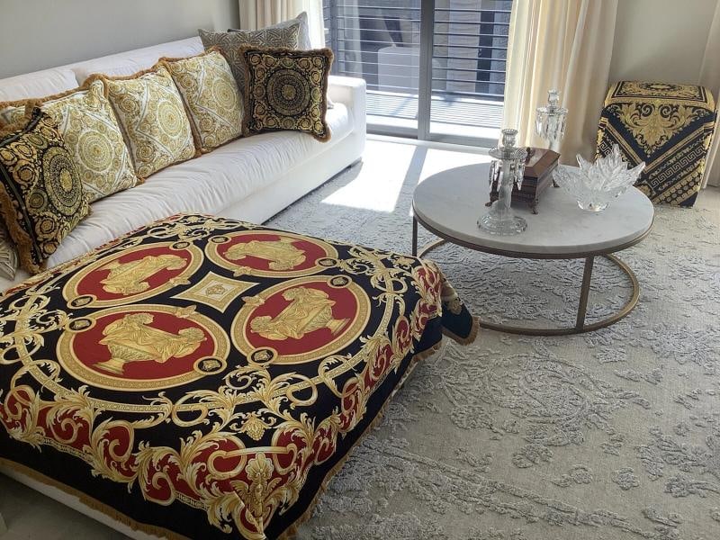 Set Of 4 Lion And Urn Versace Custom Made Pillows Sz18Ã¢â‚¬Â18& - 4