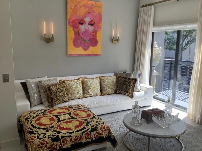 Set Of 4 Lion And Urn Versace Custom Made Pillows Sz18Ã¢â‚¬Â18& - 5