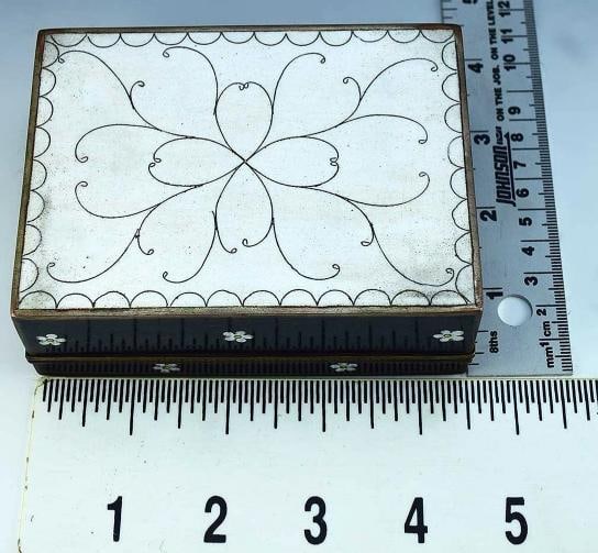c1900 Stunning Japanese Meiji Period CloisonnÃƒÂ© Floral Box - 2