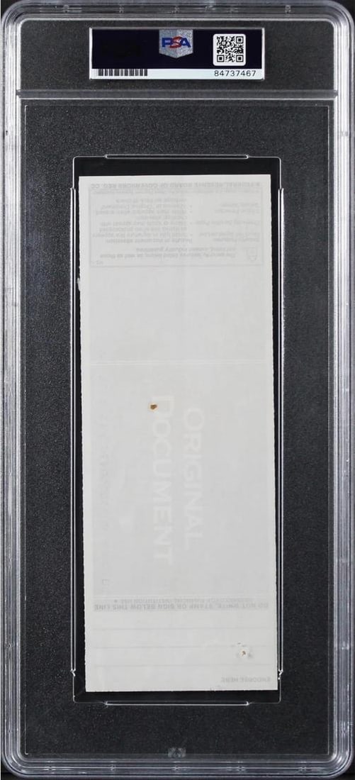 Barack Obama Authentic Signed 3x8 Check Auto Graded Mint 9! PSA/DNA Slabbed - 5
