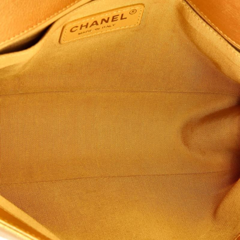 Chanel Boy Flap Bag Quilted Metallic Calfskin Old Medium - 5