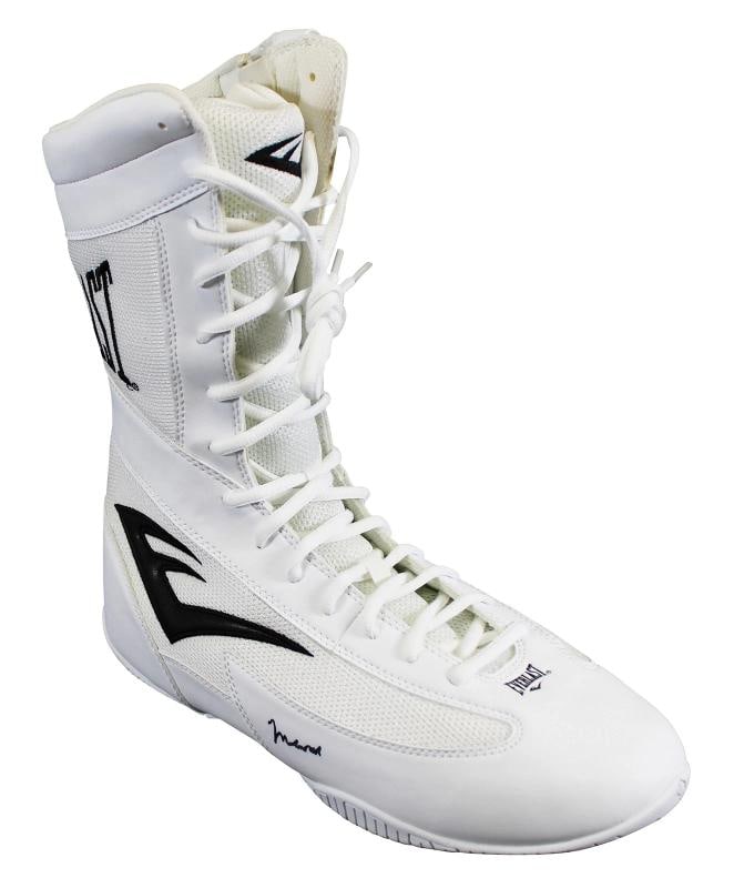 Muhammad Ali Signed White Everlast Boxing Shoe Size 11.5 Auto 10! PSA #4A54348 - 3