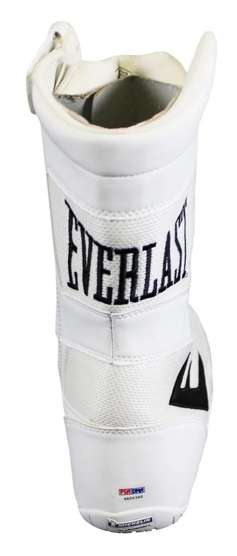 Muhammad Ali Signed White Everlast Boxing Shoe Size 11.5 Auto 10! PSA #4A54348 - 6