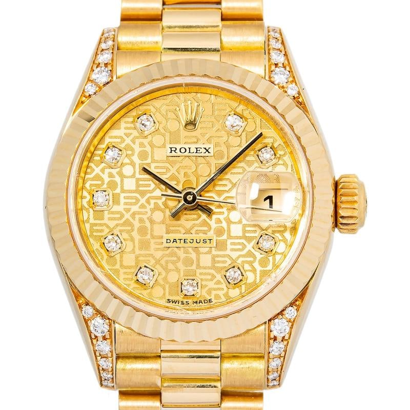 Rolex Datejust 79238 18k YG President with Paper Factory Diamond Dial Auto 26mm - 2