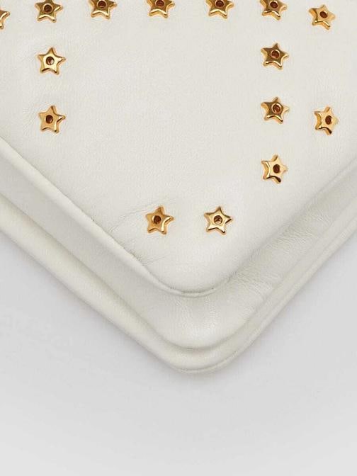 Christian Dior Latte Macrocannage Star Quilted Calfskin Leather Mini Caro Bag - 4