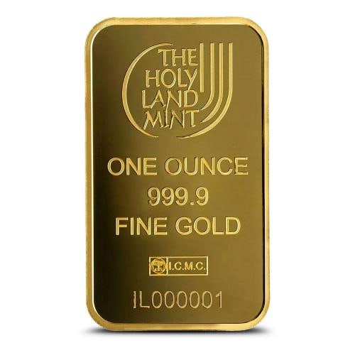 1 oz The Holy Land Mint Lion of Judah Gold Bar (New w/ Assay) - 4