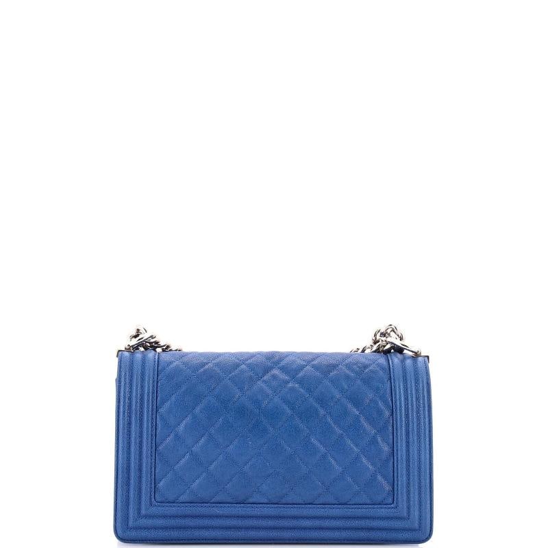 Chanel Boy Flap Bag Quilted Caviar Old Medium - 3