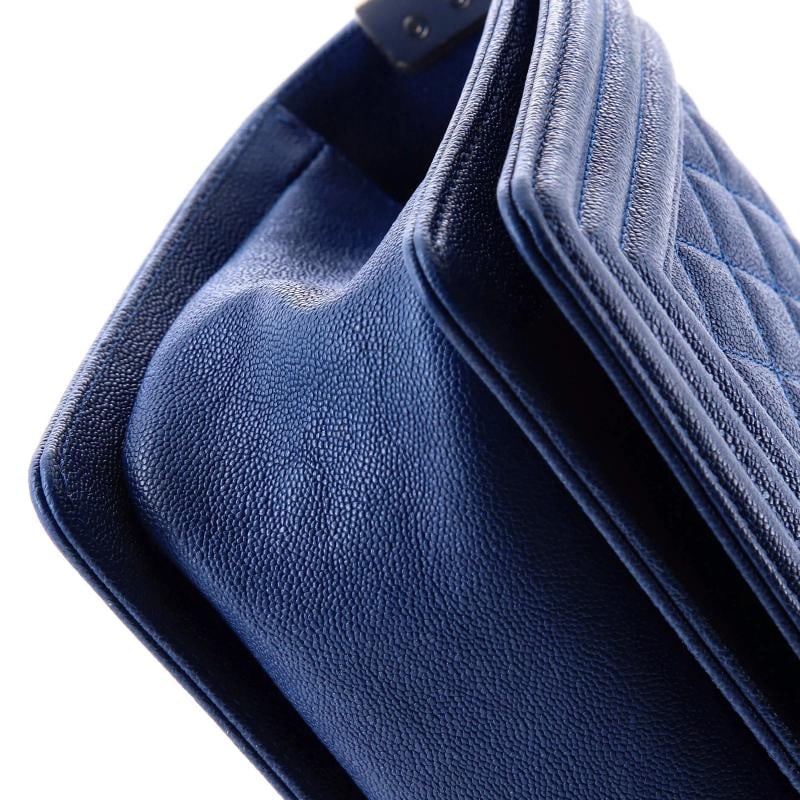 Chanel Boy Flap Bag Quilted Caviar Old Medium - 6