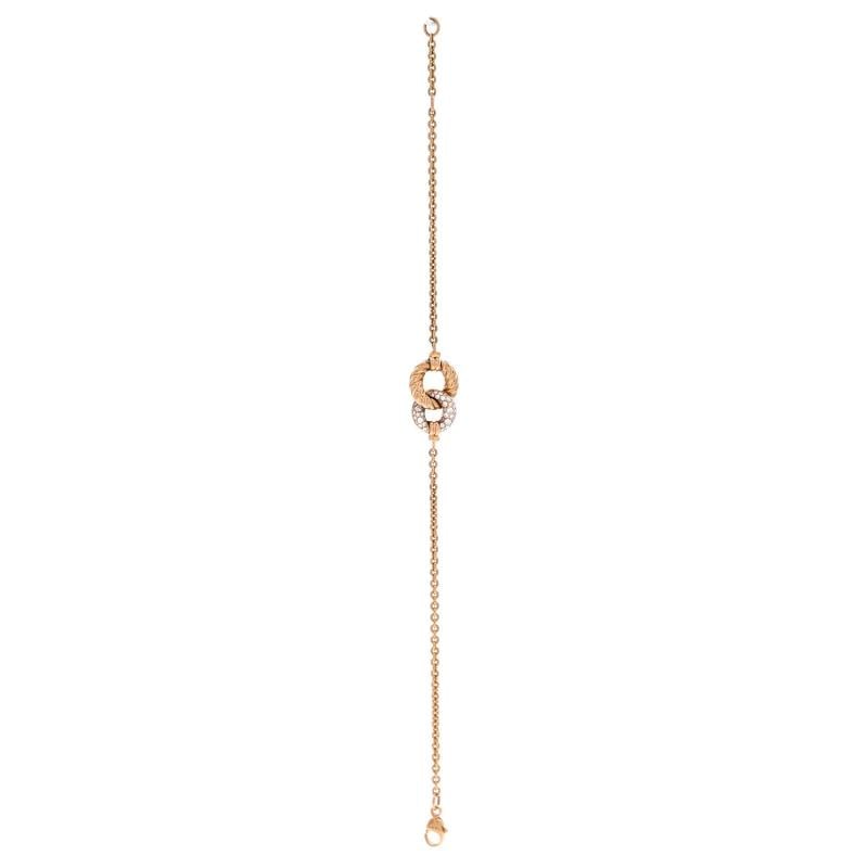 David Yurman Belmont Single Station Bracelet 18K Yellow Gold with Diamonds - 3