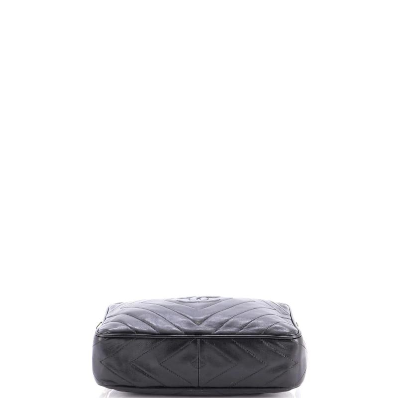 Chanel Vintage Diamond CC Camera Bag Chevron Lambskin Medium - 4