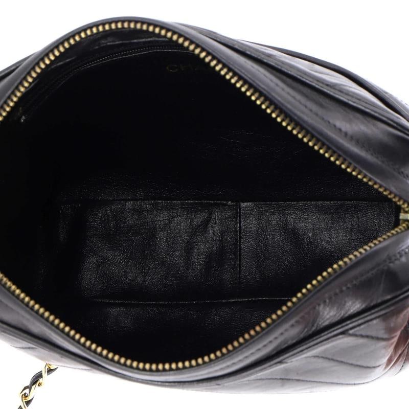 Chanel Vintage Diamond CC Camera Bag Chevron Lambskin Medium - 5