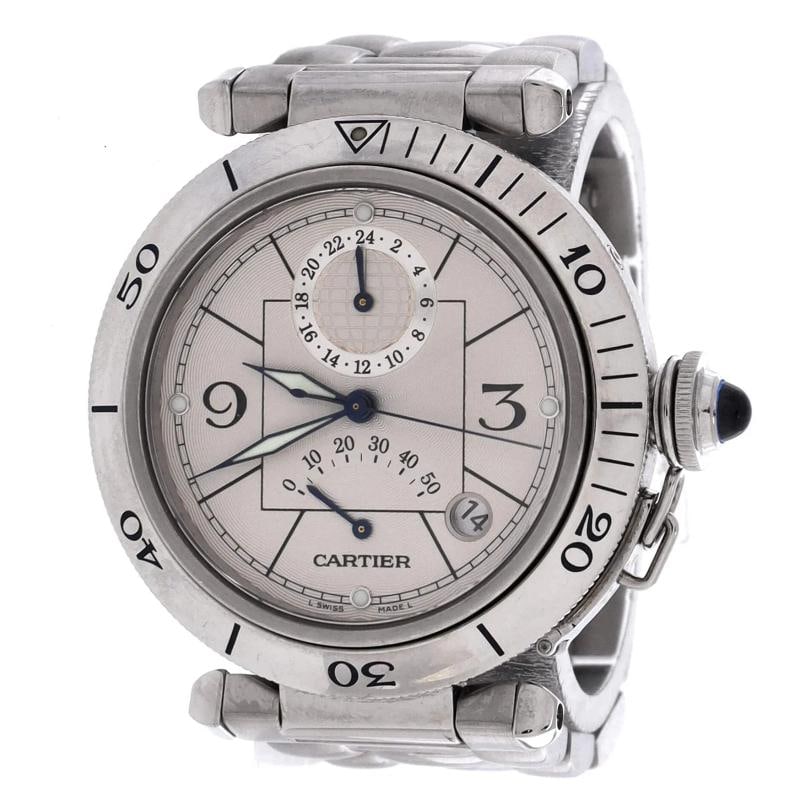 Cartier Pasha de Cartier GMT Power Reserve Automatic Watch Stainless Steel 38 - 2