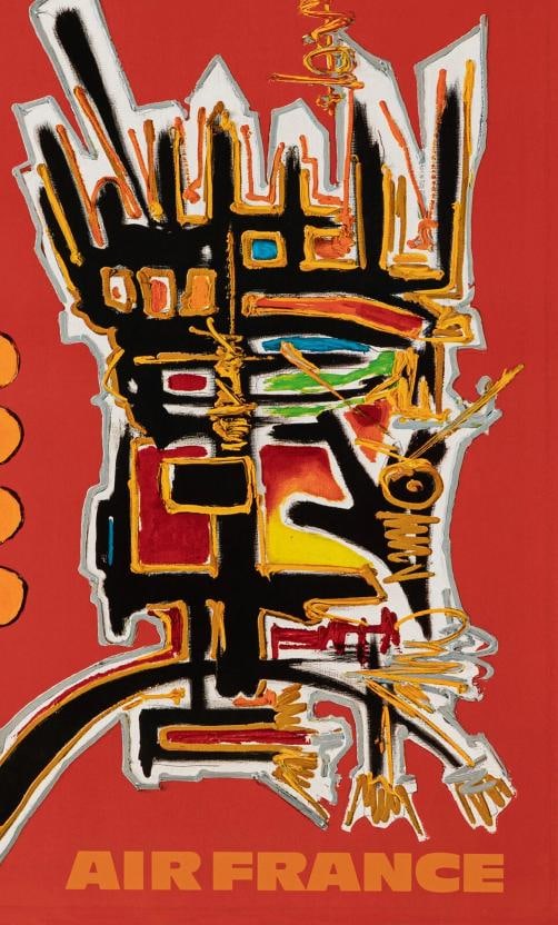 Original Vintage Poster - Mathieu G. - Air France - Mexico - Aztecs - Plane 1967 - 4