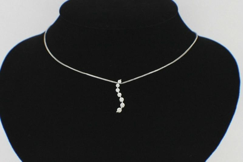 Leo Journey Diamond Necklace Pendant 0.61 tcw set in 14k White Gold - 10
