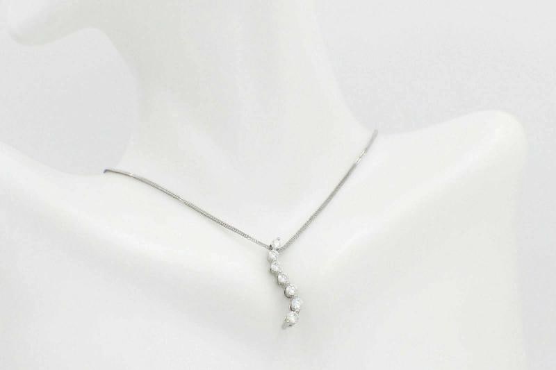 Leo Journey Diamond Necklace Pendant 0.61 tcw set in 14k White Gold - 4