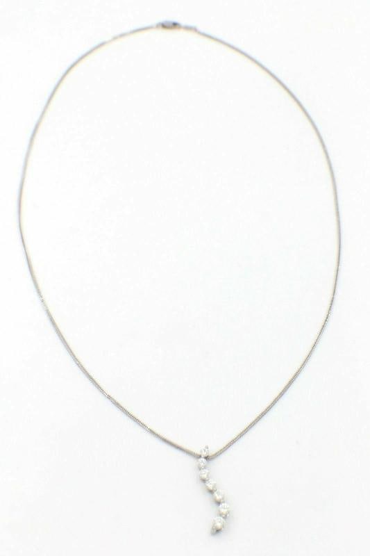Leo Journey Diamond Necklace Pendant 0.61 tcw set in 14k White Gold - 5