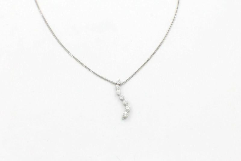 Leo Journey Diamond Necklace Pendant 0.61 tcw set in 14k White Gold - 8