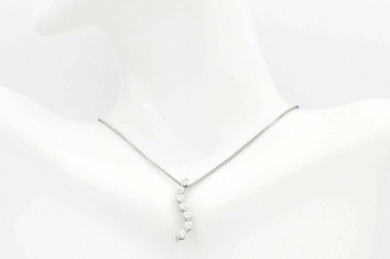 Leo Journey Diamond Necklace Pendant 0.61 tcw set in 14k White Gold - 9