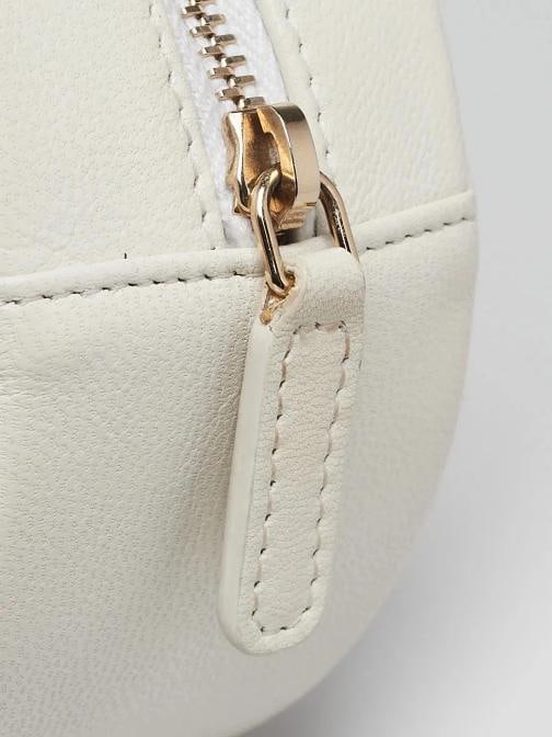 Chanel White Quilted Lambskin Leather Pearl Round Clutch with Chain Bag - 7
