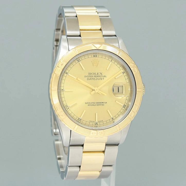 MINT Rolex DateJust 16263 Turn-O-Graph Two Tone Gold Oyster 36mm Watch Box - 3