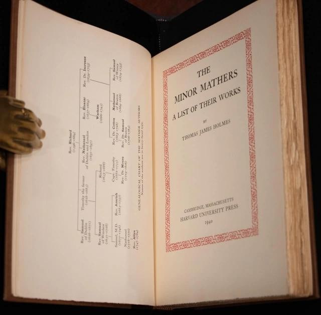 Increase Mather Cotton Mather / 1940 Cotton Mather Increase Mather Minor 1st ed - 11