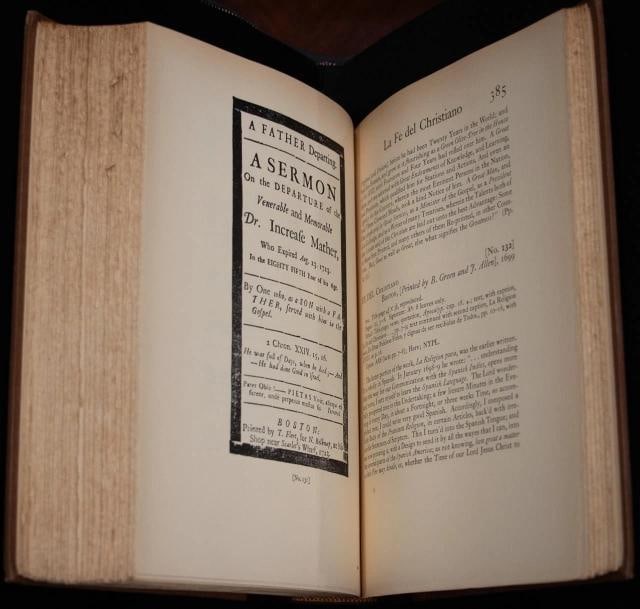 Increase Mather Cotton Mather / 1940 Cotton Mather Increase Mather Minor 1st ed - 14