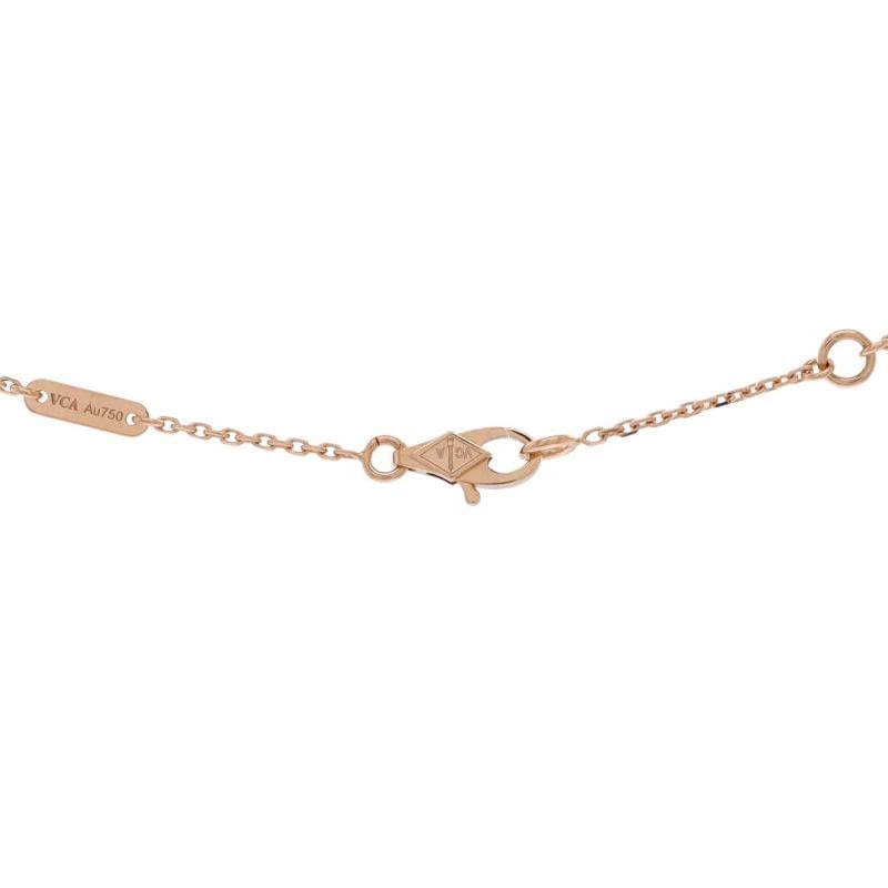 Van Cleef & Arpels Sweet Alhambra Heart Pendant Necklace 18K Rose Gold - 3