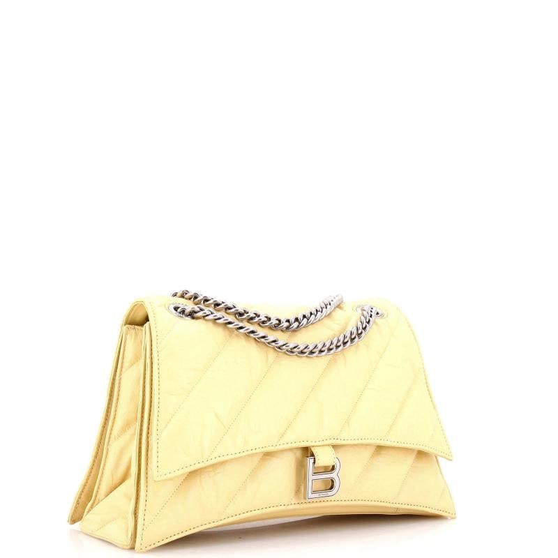 Balenciaga Crush Chain Flap Bag Quilted Crushed Calfskin Medium - 2