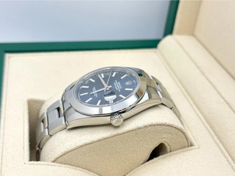 Rolex Datejust 41 126300 Blue Dial Stainless Steel Box Paper 2021 - 4