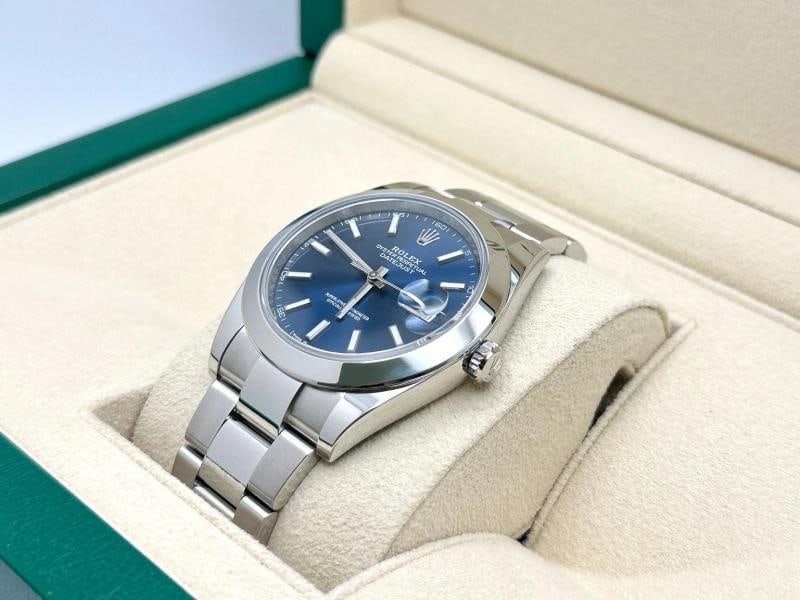 Rolex Datejust 41 126300 Blue Dial Stainless Steel Box Paper 2021 - 5