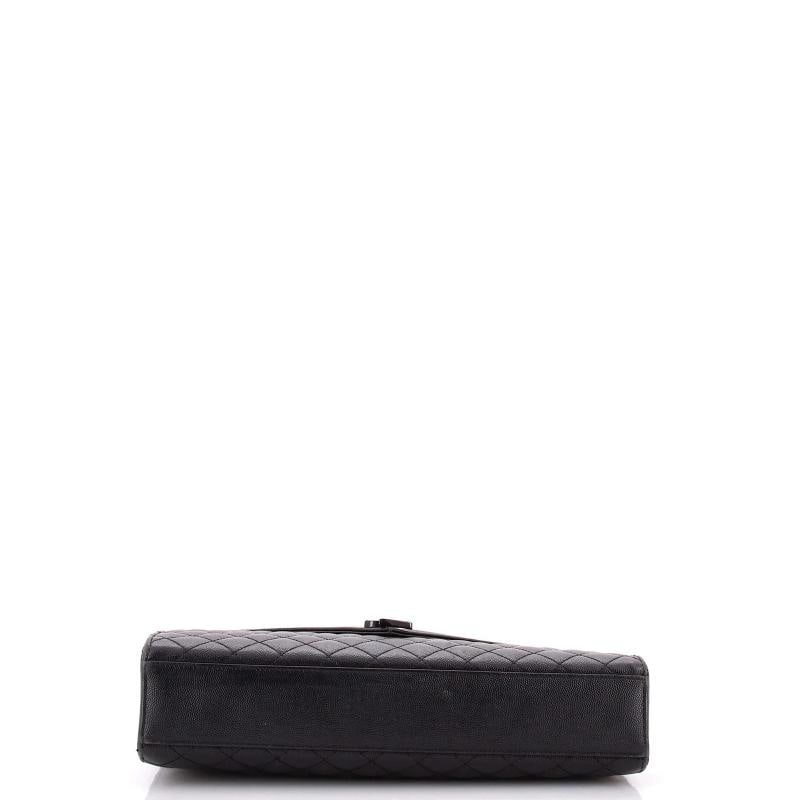Saint Laurent Classic Monogram Envelope Satchel Mixed Matelasse Leather Large - 4