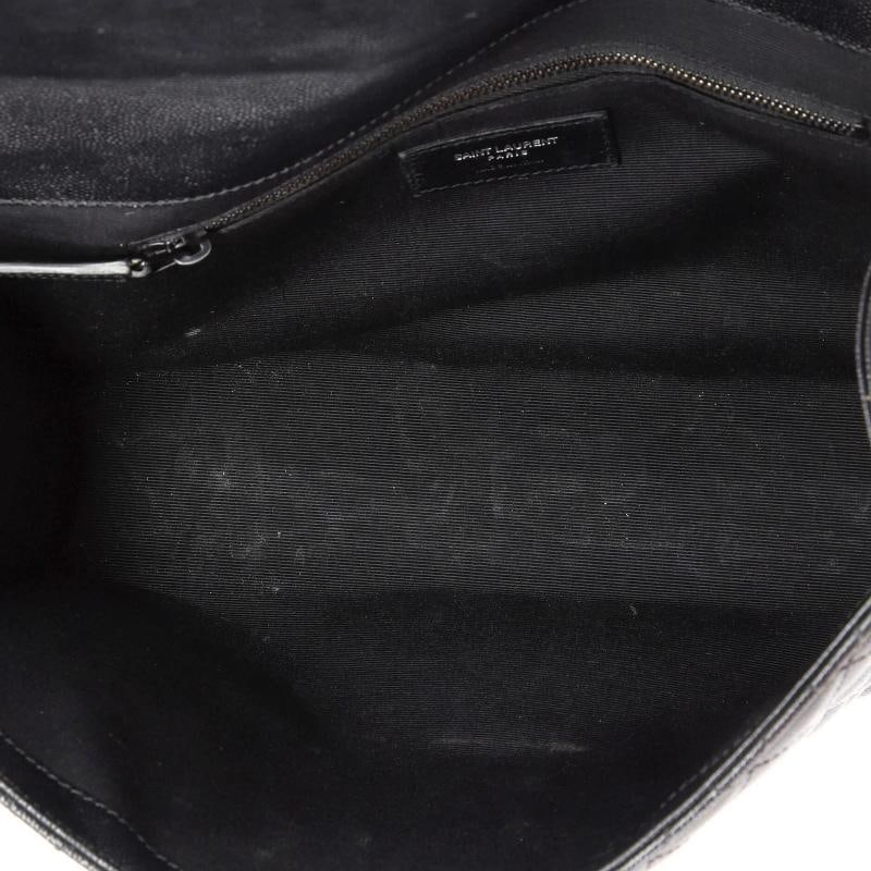 Saint Laurent Classic Monogram Envelope Satchel Mixed Matelasse Leather Large - 5