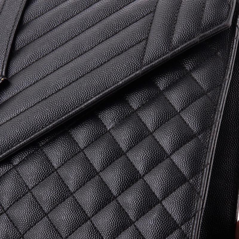 Saint Laurent Classic Monogram Envelope Satchel Mixed Matelasse Leather Large - 7