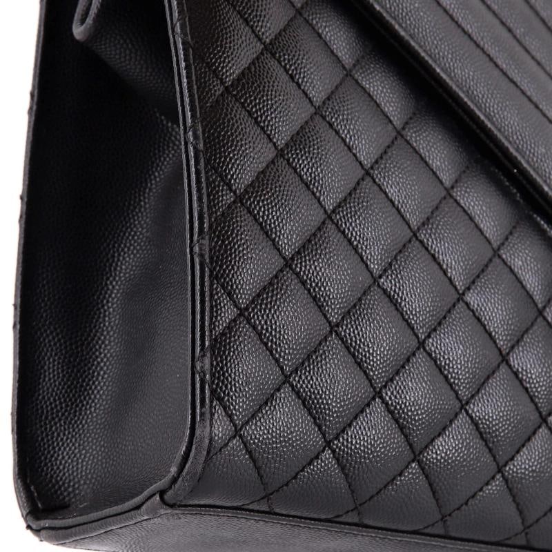 Saint Laurent Classic Monogram Envelope Satchel Mixed Matelasse Leather Large - 8