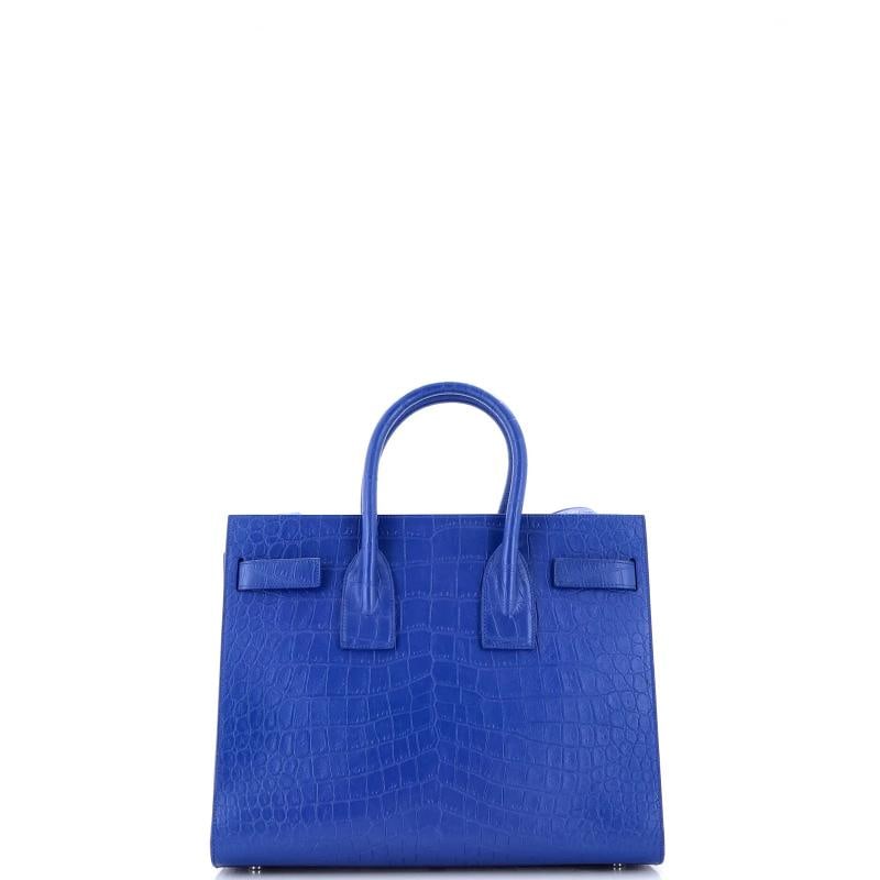 Saint Laurent Sac de Jour Bag Crocodile Embossed Leather Small - 3