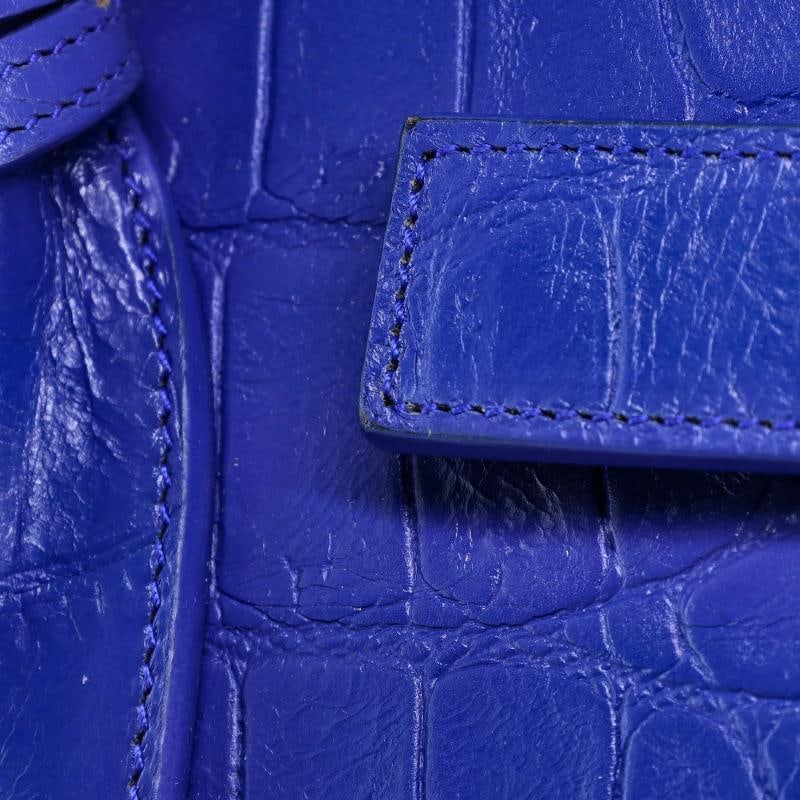 Saint Laurent Sac de Jour Bag Crocodile Embossed Leather Small - 6