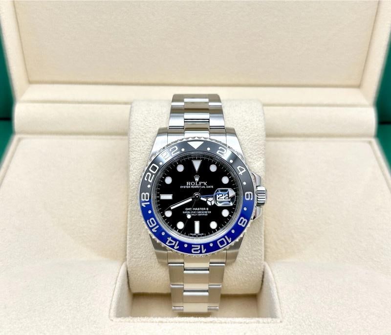 Rolex GMT Master II BATMAN 116710BLNR Black Blue Ceramic Bezel Steel Box Paper - 4