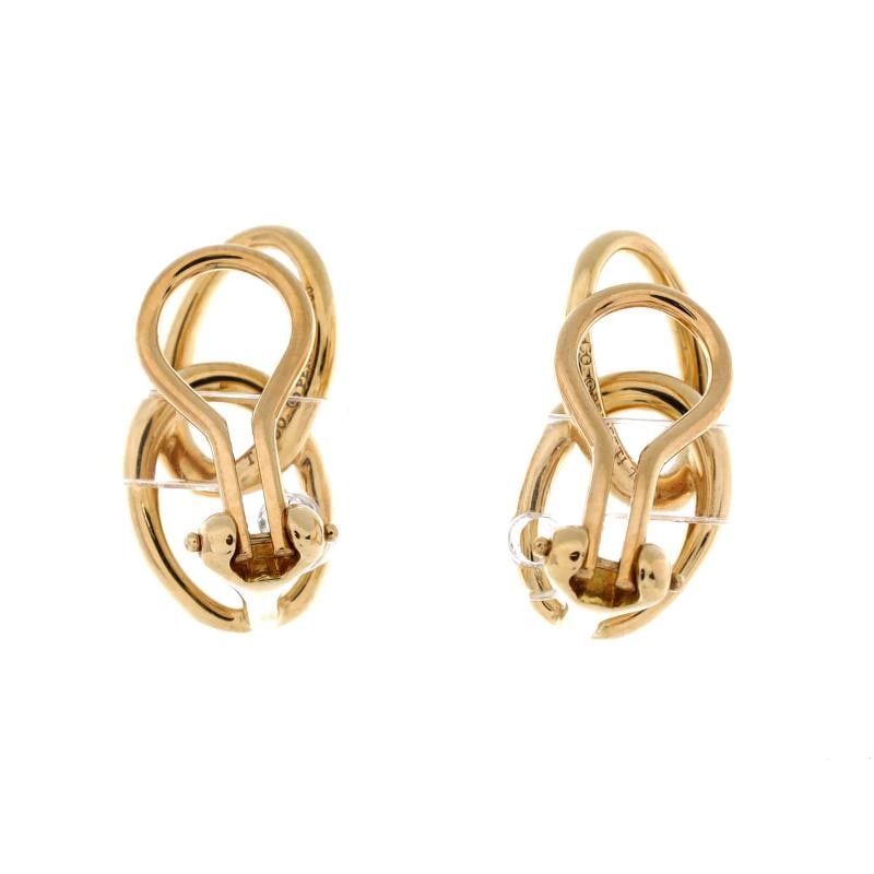 Tiffany & Co. Elsa Peretti Double Loop Earrings 18K Yellow Gold - 3