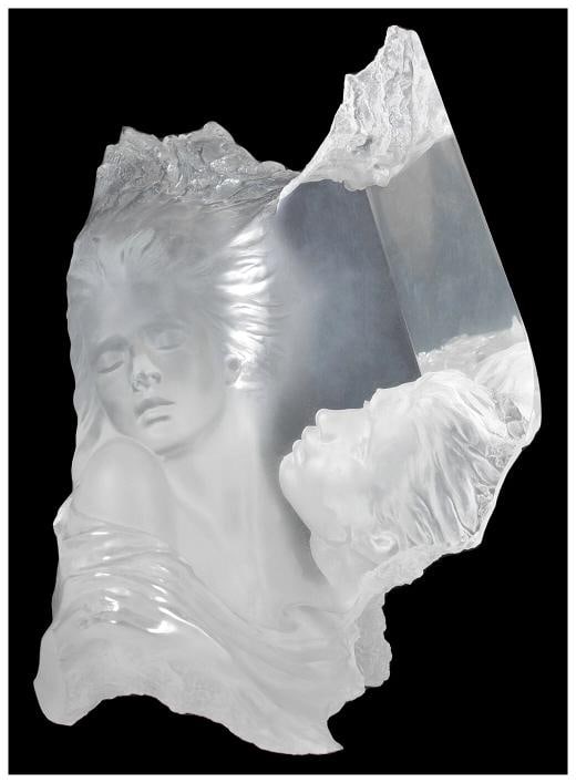 Michael Wilkinson Full Round Acrylic Atlanteans Echoes Sculpture Signed Artwork (1 of 6)
