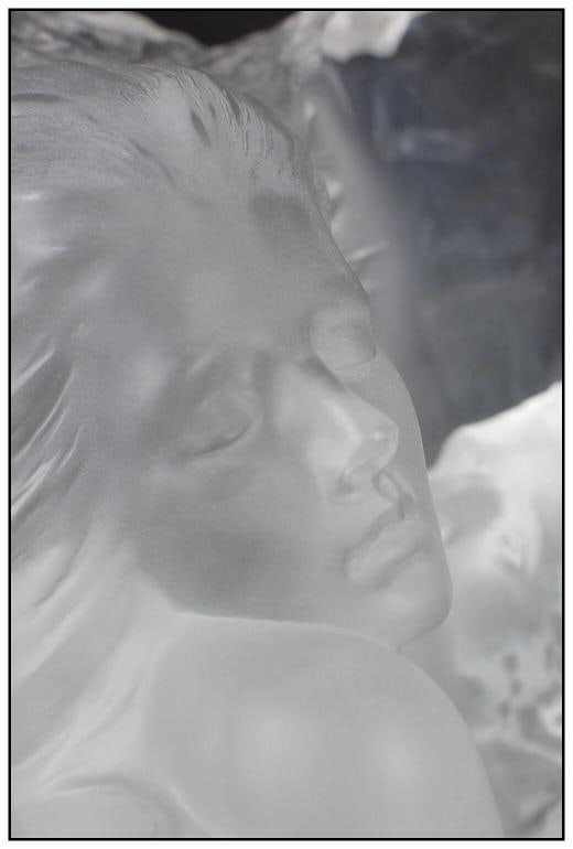 Michael Wilkinson Full Round Acrylic Atlanteans Echoes Sculpture Signed Artwork - 5