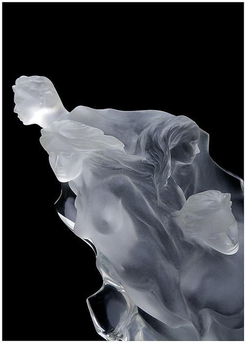 Frederick Hart Passages Acrylic Sculpture Hand Signed Nude Female Male Artwork - 3