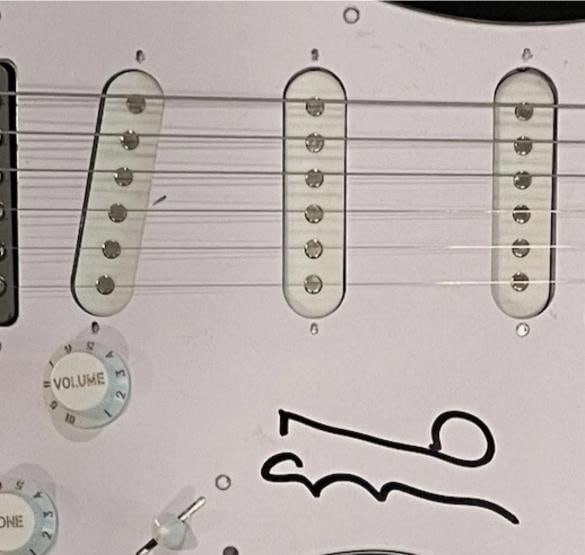 Noel Gallagher Signed Custom Guitar Oasis (JSA) - 2