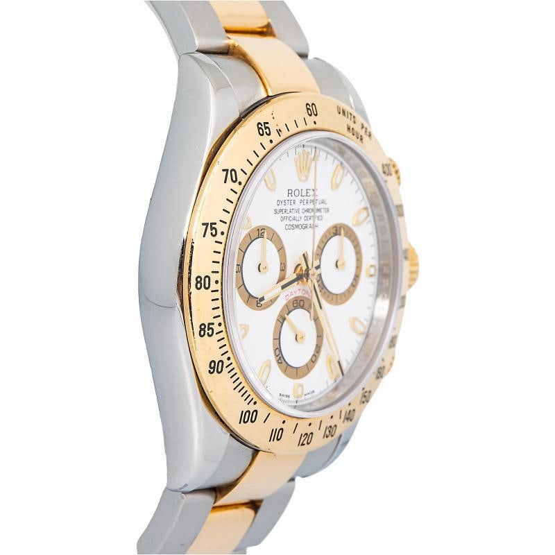 Rolex Daytona 116523 Oyster 18K YG Two Tone White Dial Men"s Watch 40mm - 4