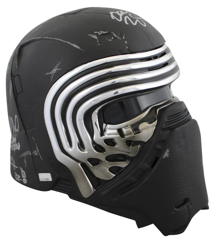 Star Wars (13) Driver, Herring, Towersey, Rose Signed Kylo Ren FS Helmet BAS - 3